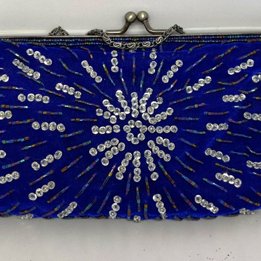 Beautiful soft and beaded evening bag